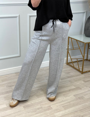 Alexandria Wide Straight Leg Trousers 8-18 Grey