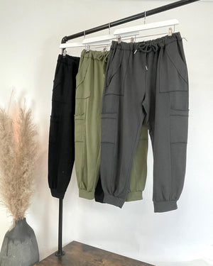 Tanya Cargo Joggers 8-16 Slate - Susie's Boutique