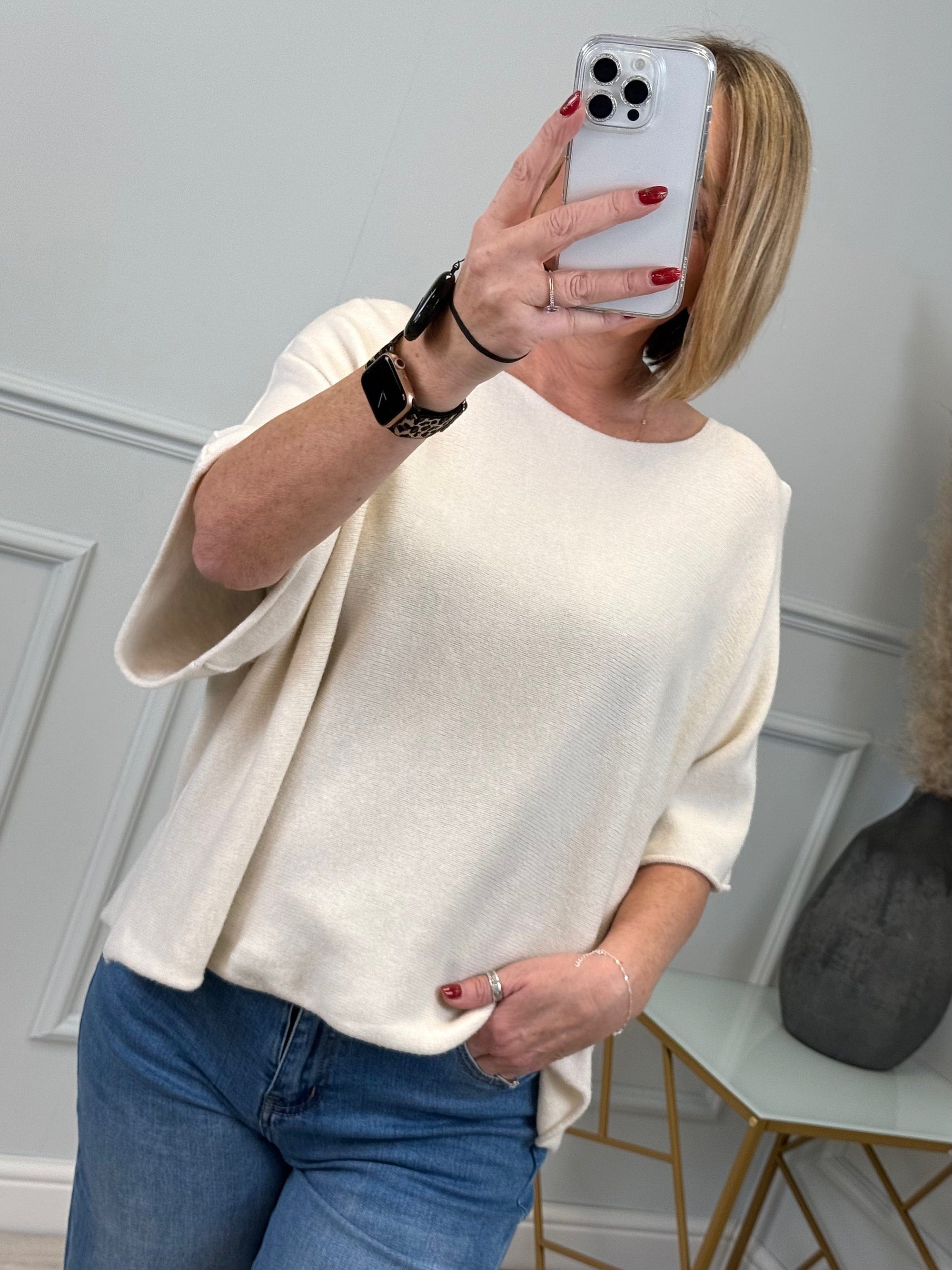 Serelai Wide-Sleeve Jumper 8-18 Cream