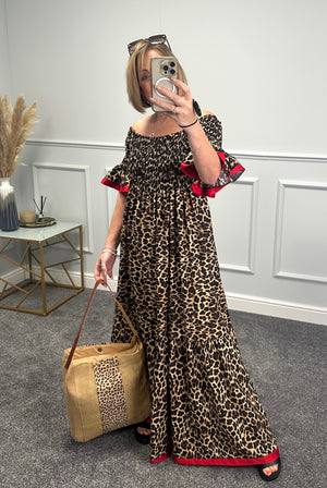 Aurelia Leopard Maxi Dress