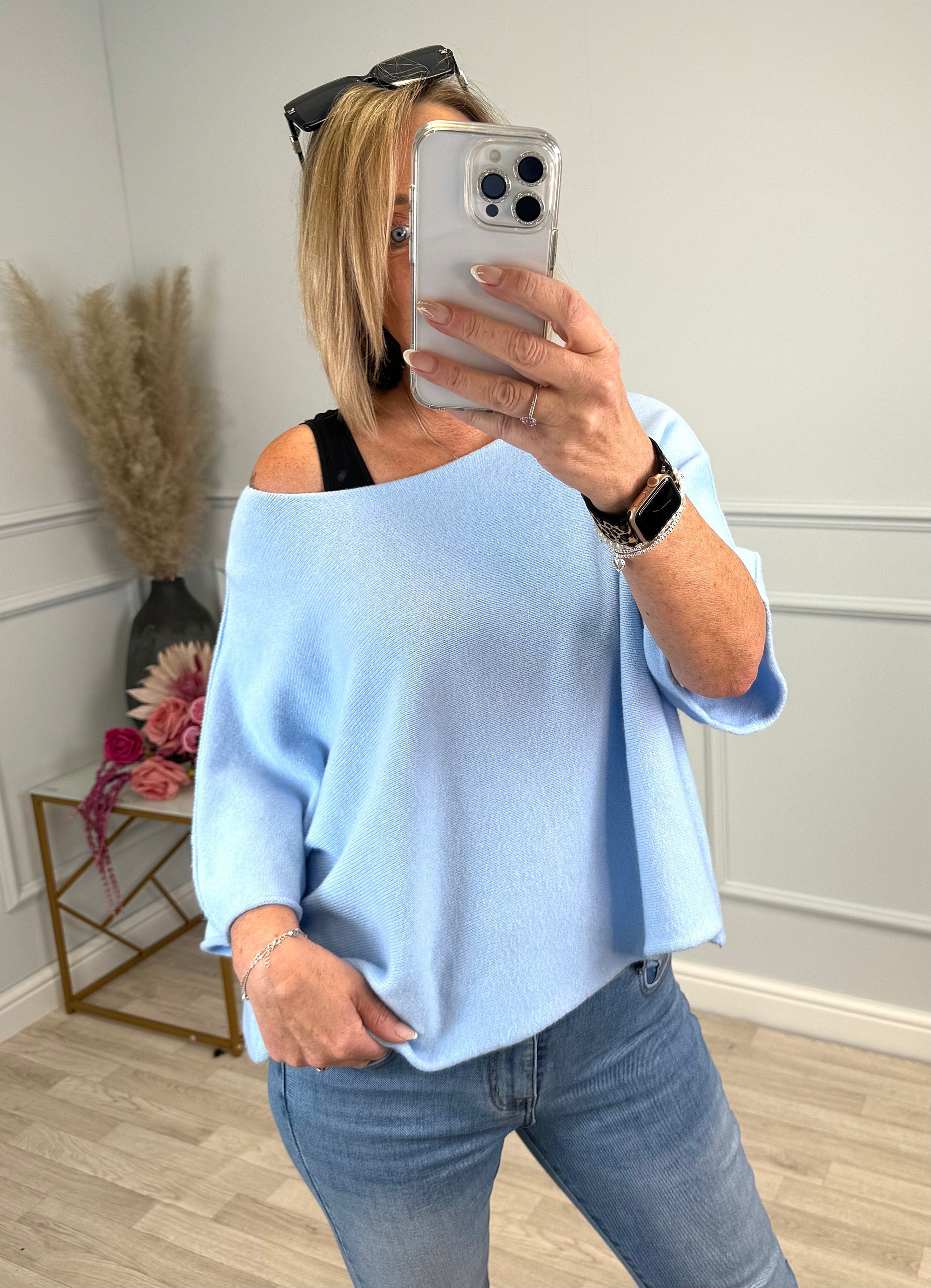 Serelai Wide-Sleeve Jumper 8-18 Blue