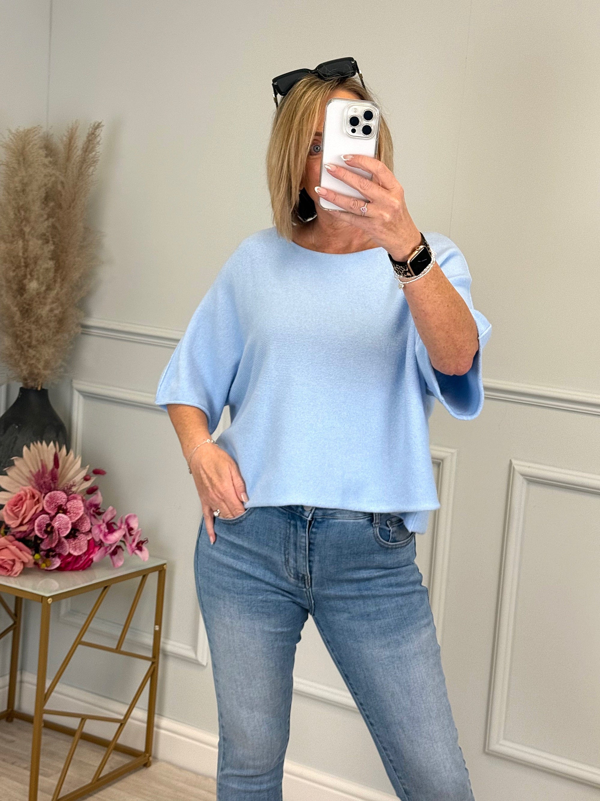 Serelai Wide-Sleeve Jumper 8-18 Blue