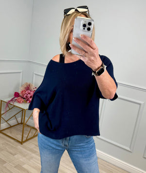 Serelai Wide-Sleeve Jumper 8-18 Navy