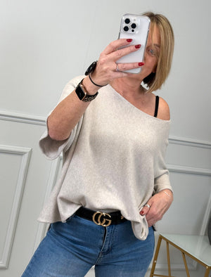 Serelai Wide-Sleeve Jumper 8-18 Oatmeal