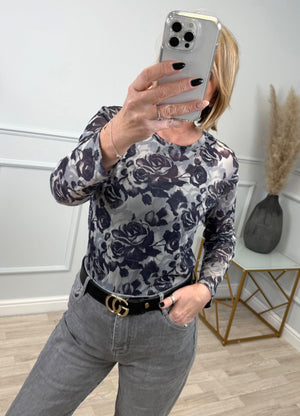 Carissa Rose Mesh Top 8-18