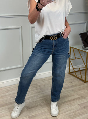 Evelyn Stretch Retro Barrel Jeans 10-20