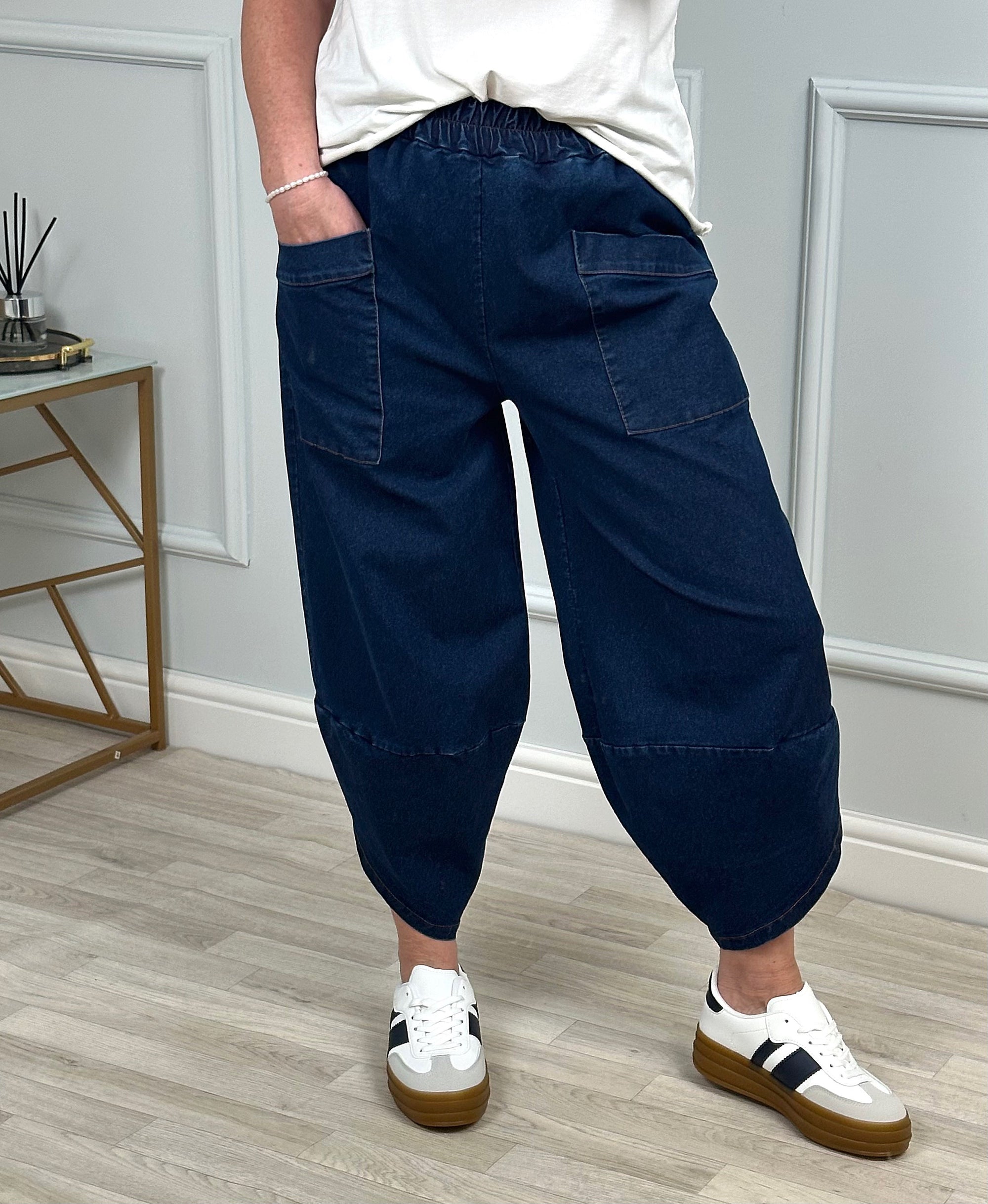 Lauren Denim Cocoon Jogger/Pants 8-18 Denim - Susie's Boutique