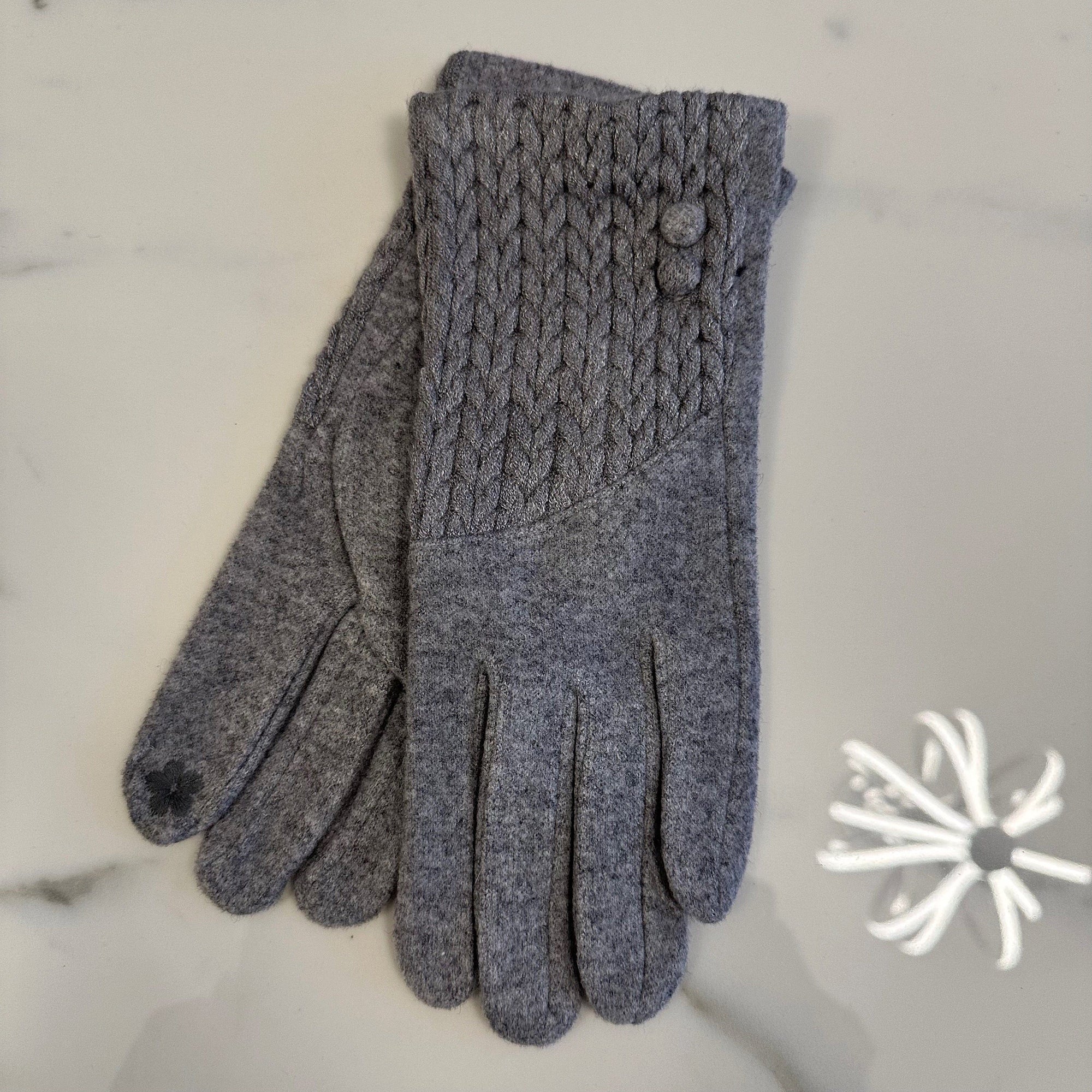 Cable Knit Detail Gloves (4 Colours) - Susie's Boutique