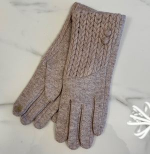 Cable Knit Detail Gloves (4 Colours) - Susie's Boutique