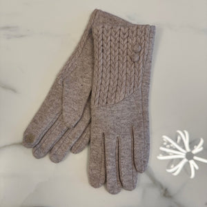 Cable Knit Detail Gloves (4 Colours) - Susie's Boutique