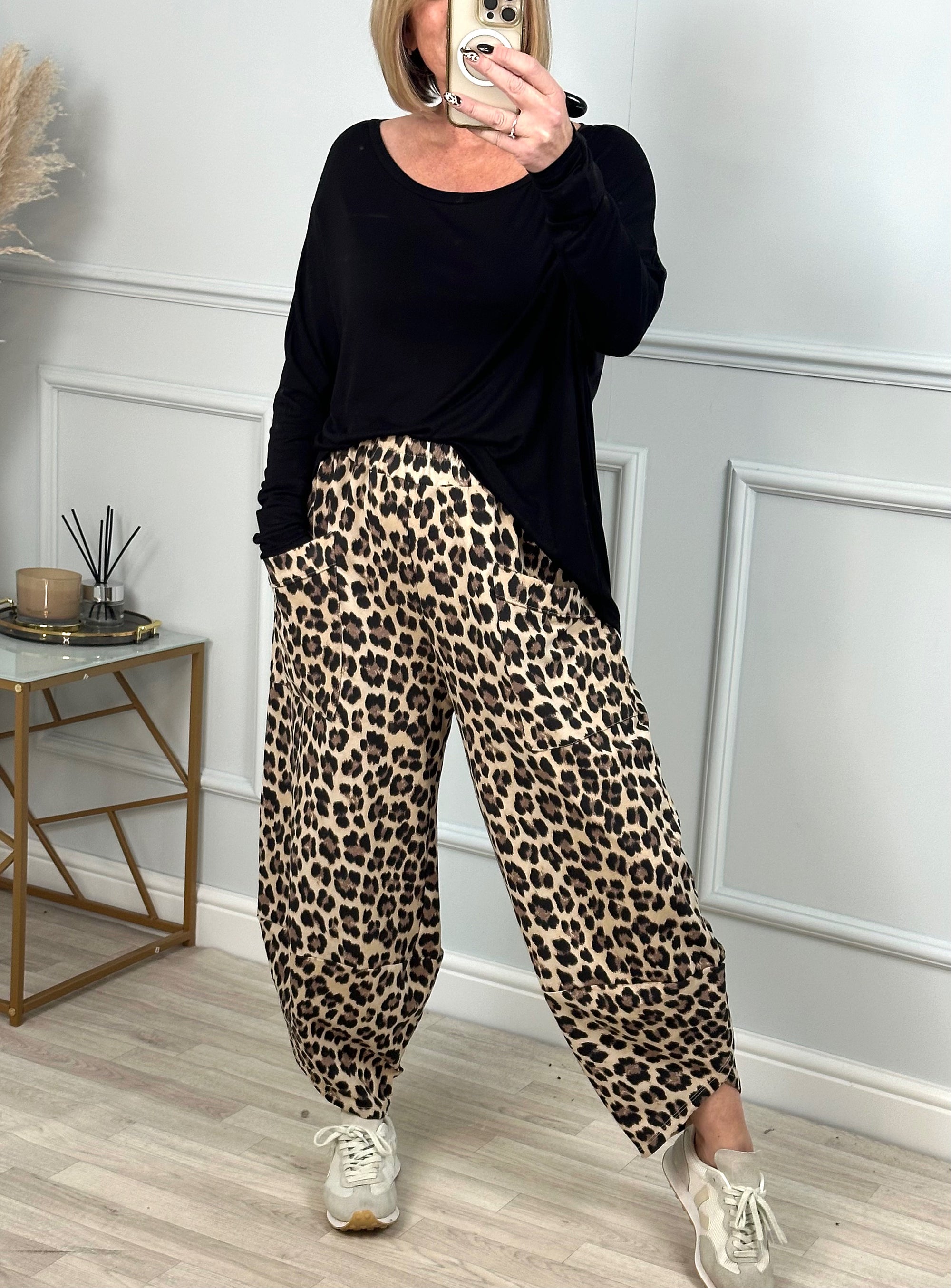 Lauren Leopard Cocoon Jogger/Pants 8-20 - Susie's Boutique