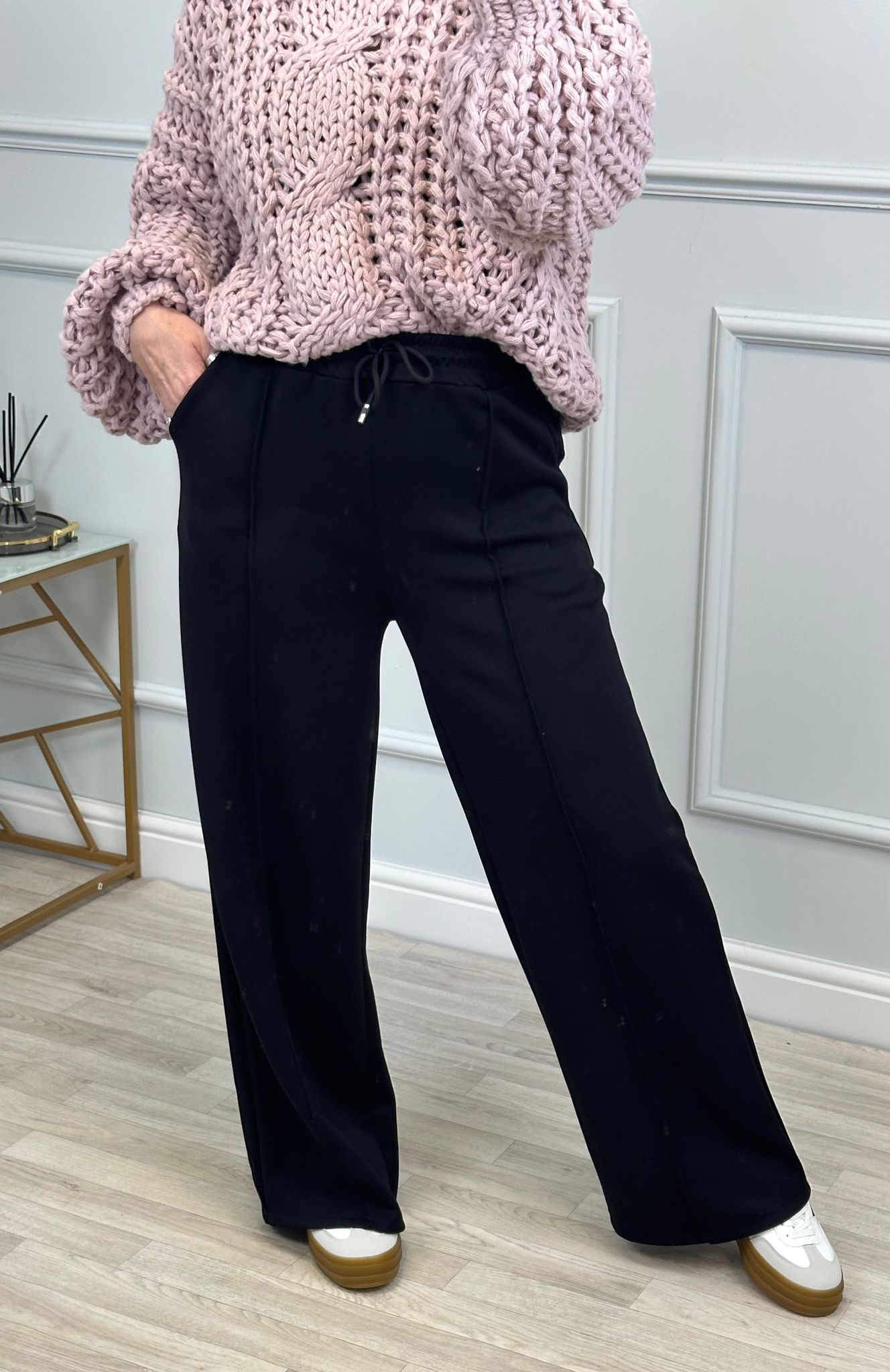 Alexandria Wide Straight Leg Trousers 8-18 - Susie's Boutique