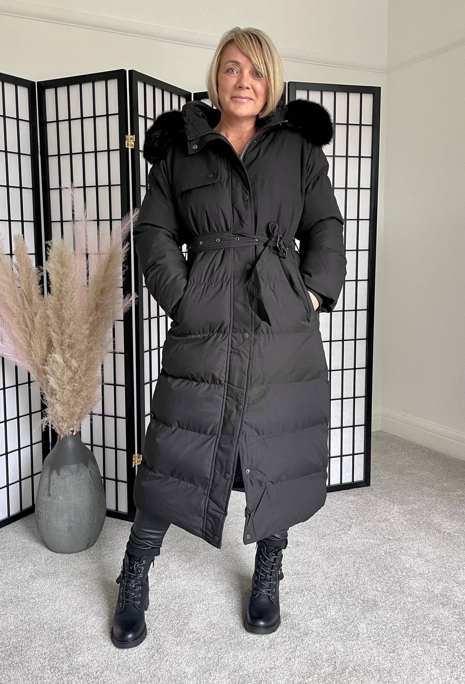 Myla Padded Faux Fur Hooded Coat 10 18