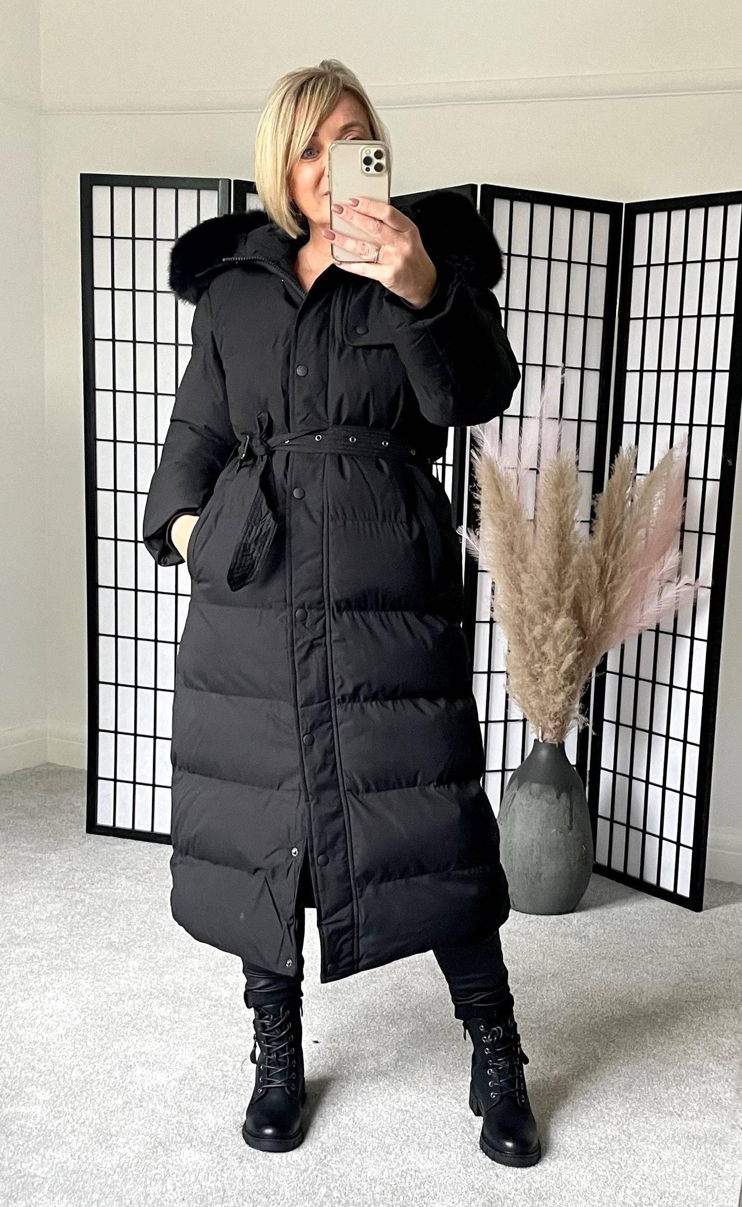 Myla Padded Faux Fur Hooded Coat 10-18