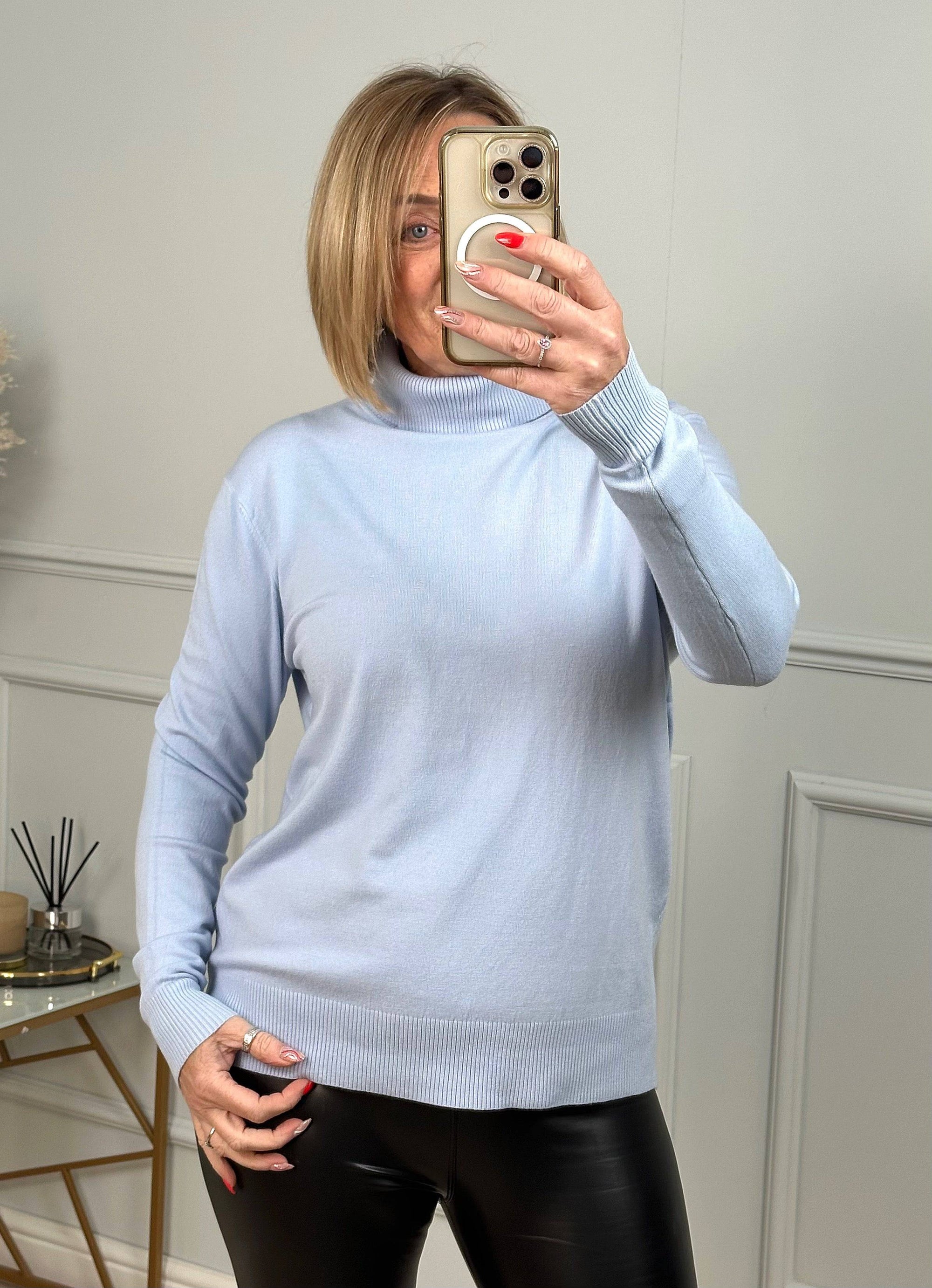 Aspen Knitted Polo Neck Jumper 10-16