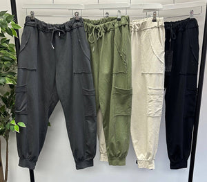 Tanya Cargo Joggers 8-16 Black