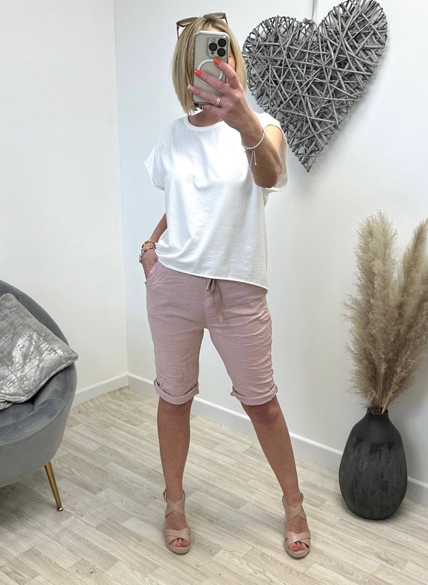 Milana Magic Shorts Bermuda 8-20 Blush pink