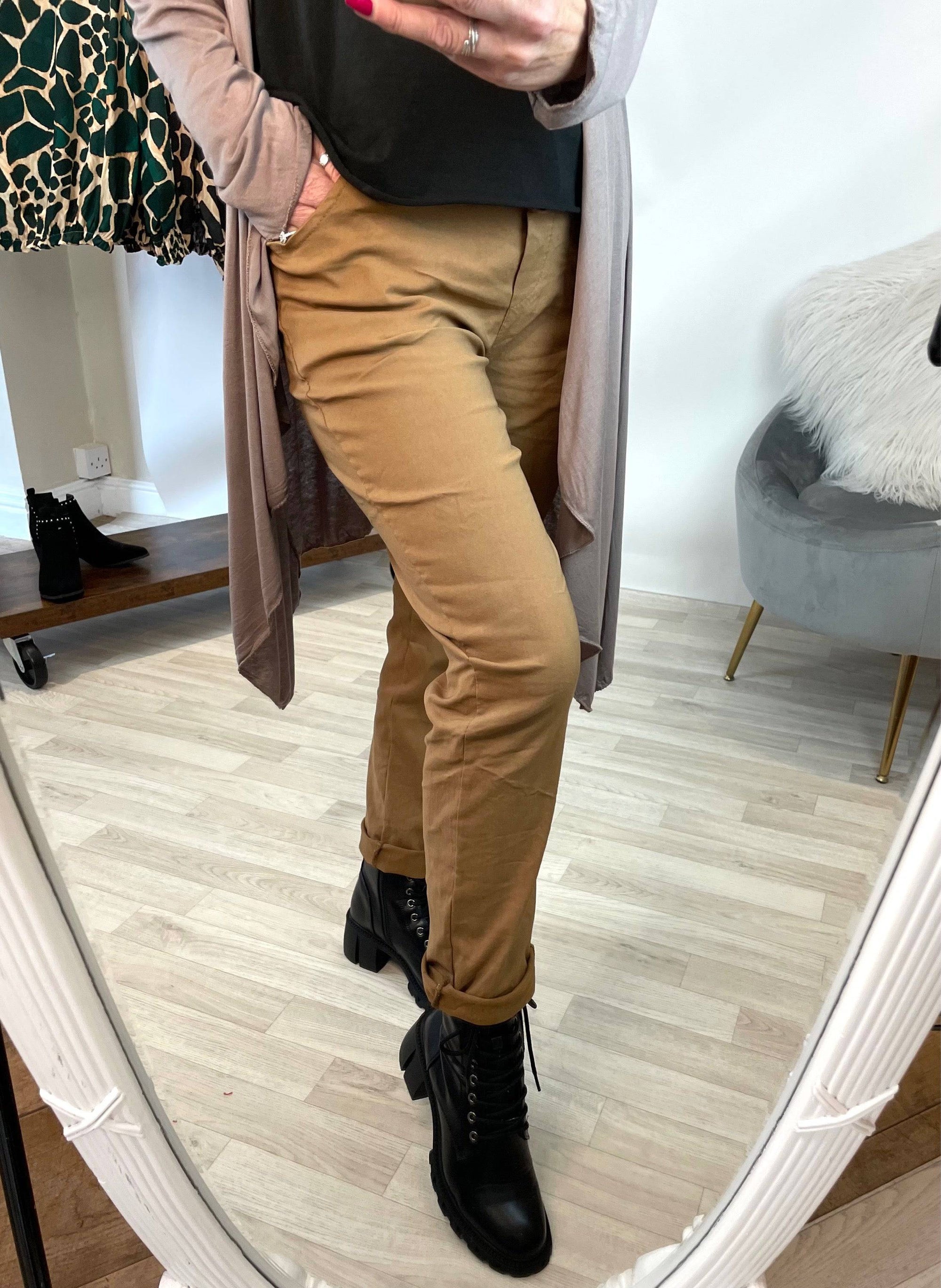 Julia Stretch Magic Trousers 8-22 Camel