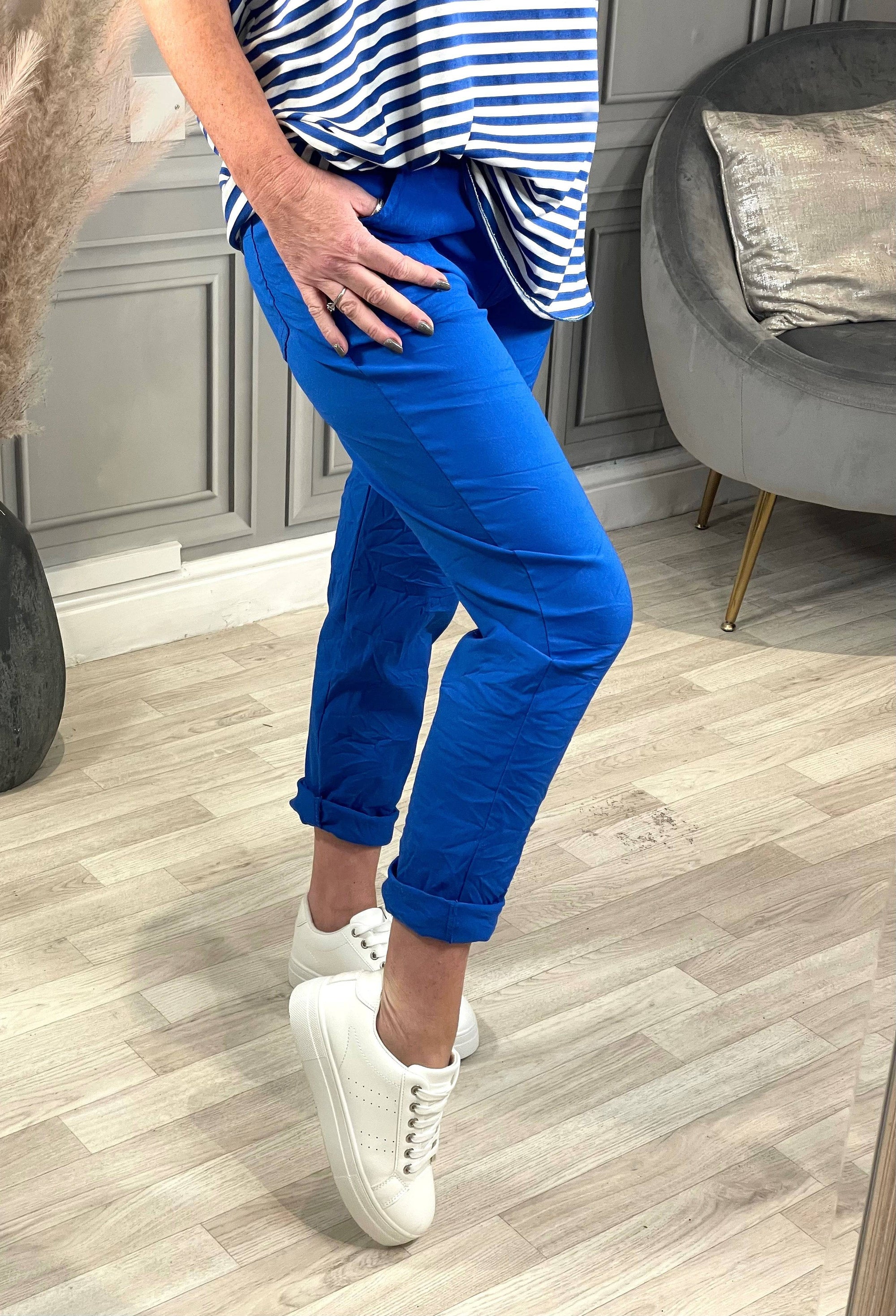 Julia Stretch Magic Trousers 8-22 Cobalt