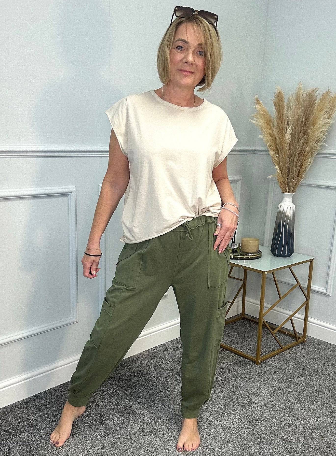 Tanya Cargo Joggers 8-16 khaki