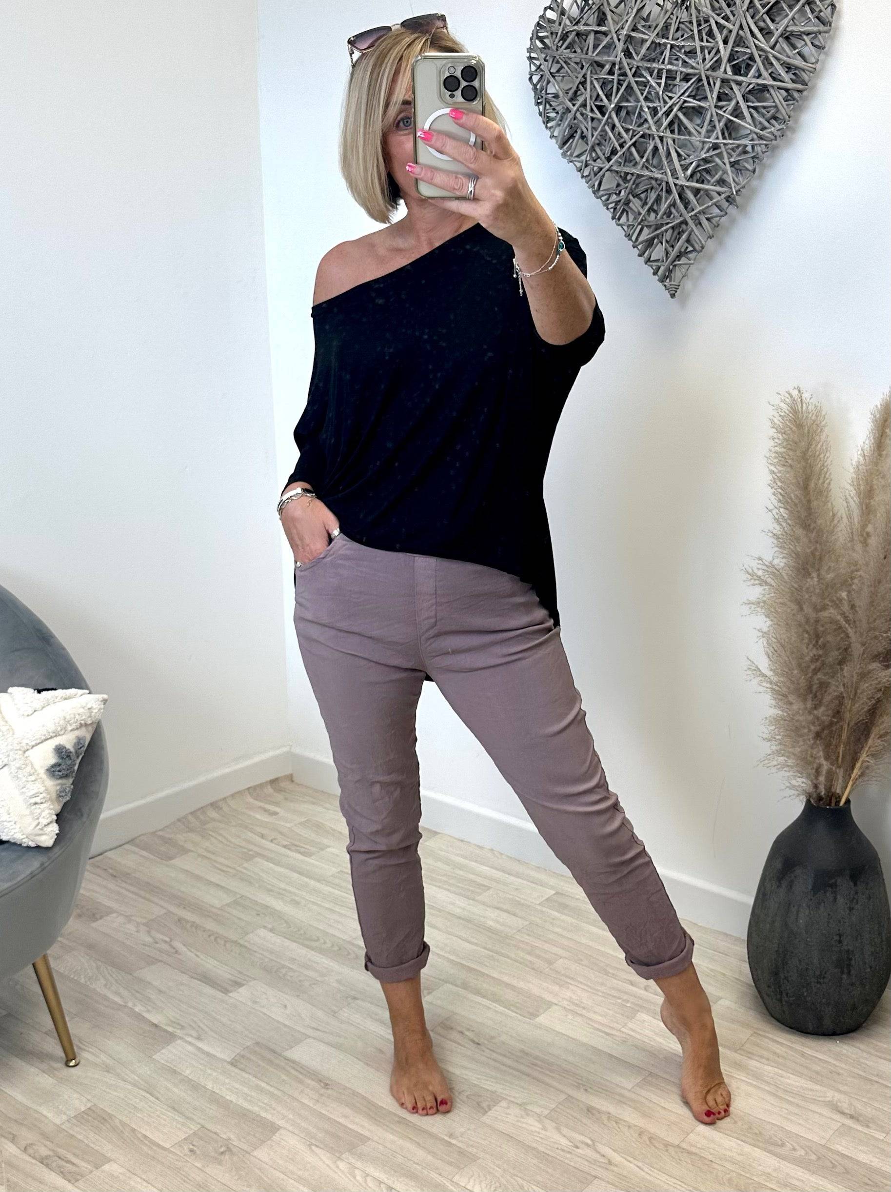 Julia Stretch Magic Trousers 8-22 Mauve