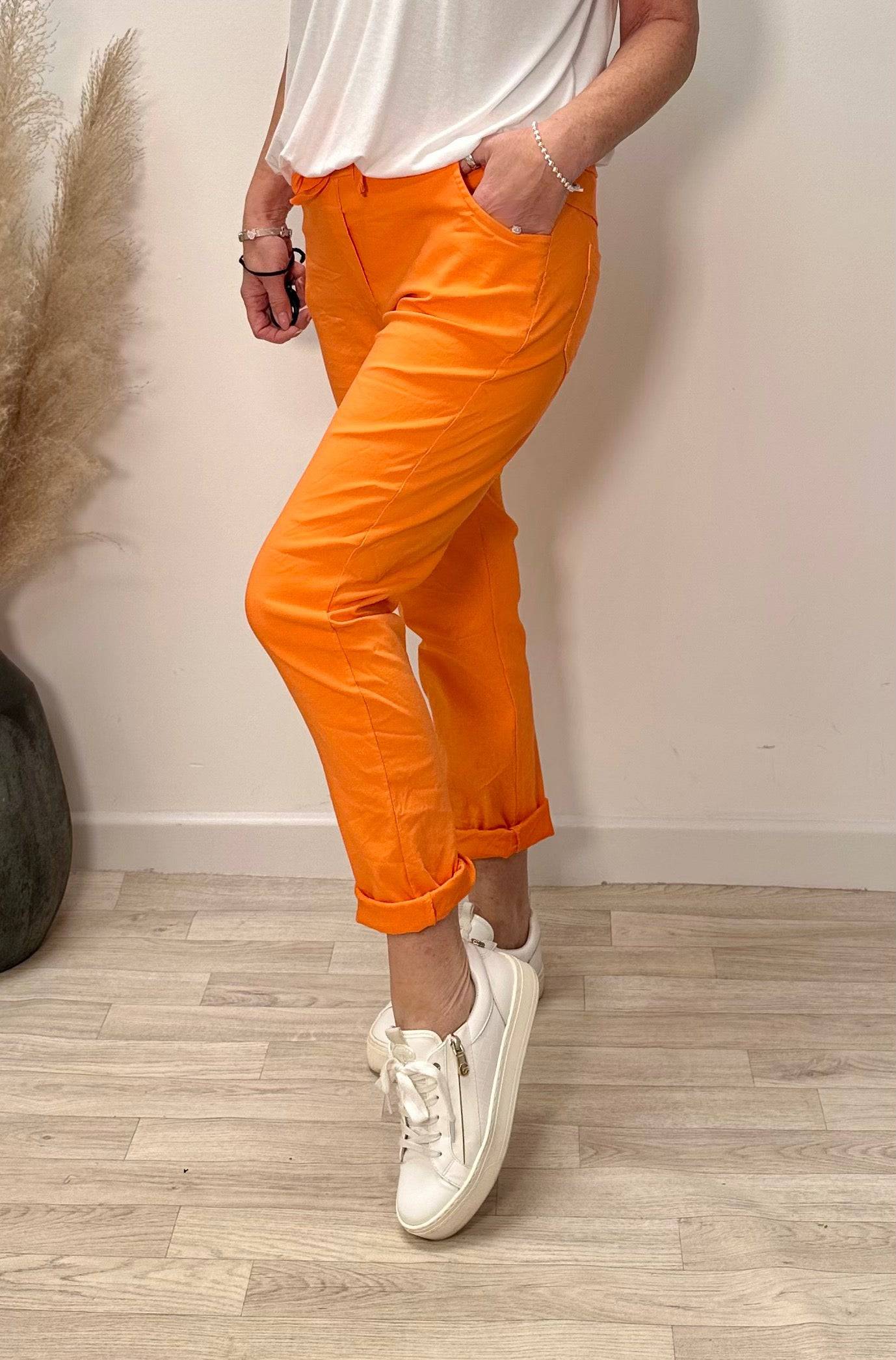 Julia Stretch Magic Trousers 8-22 Orange