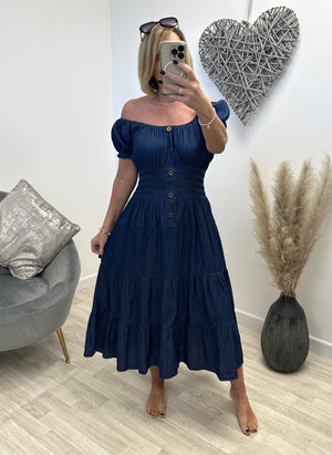 Beth Chambray Magic Midi Dress 8-18