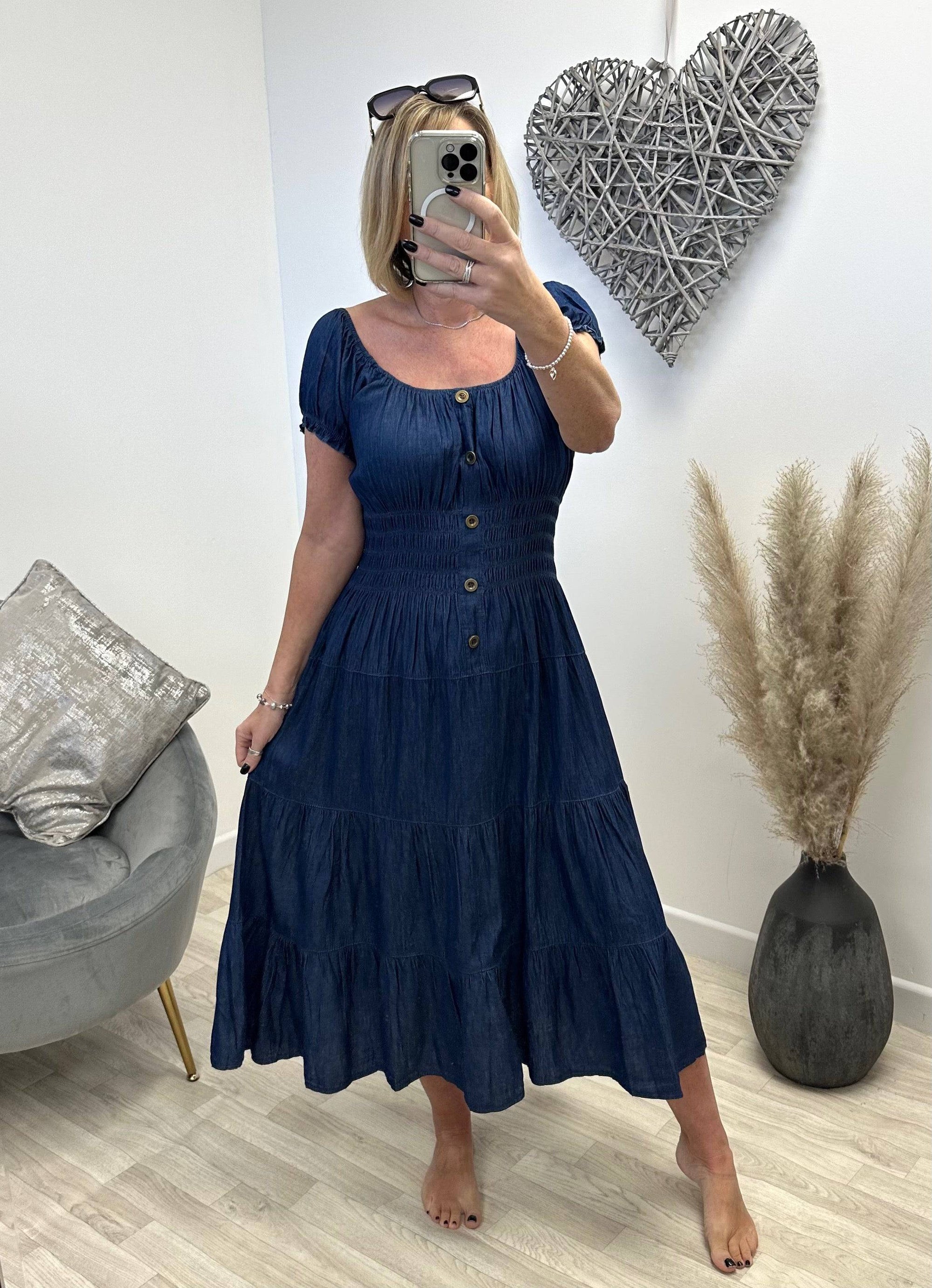 Beth Chambray Magic Midi Dress 8-18