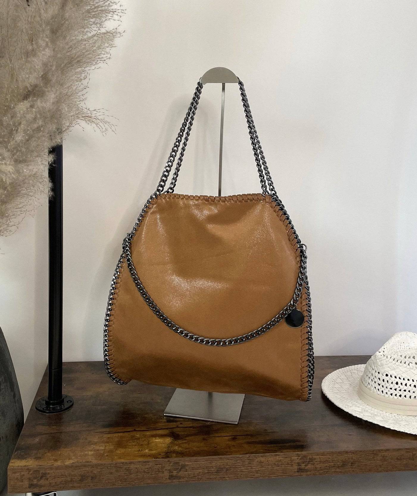 Stella Chain Detail Bag Tan