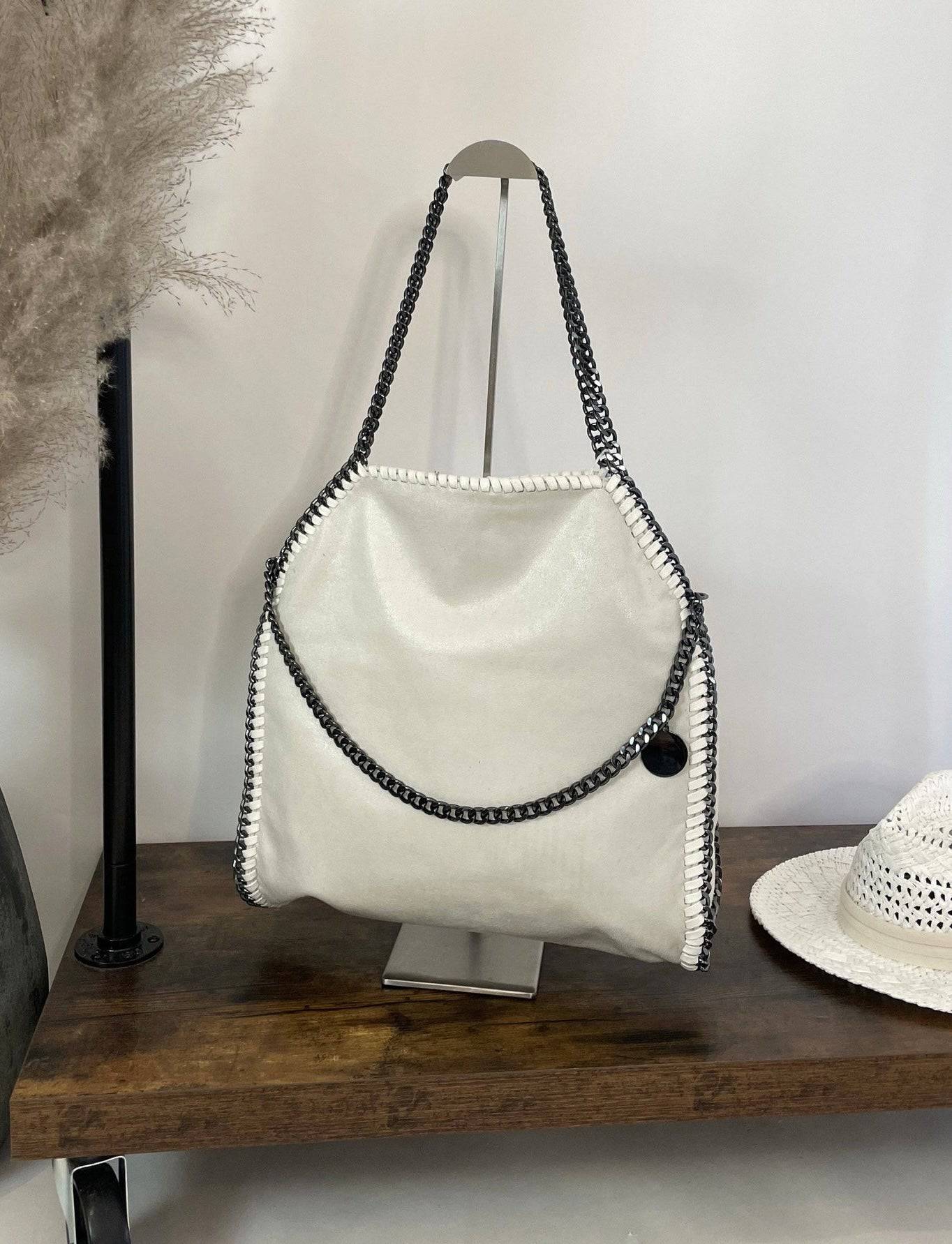 Stella Chain Detail Bag White