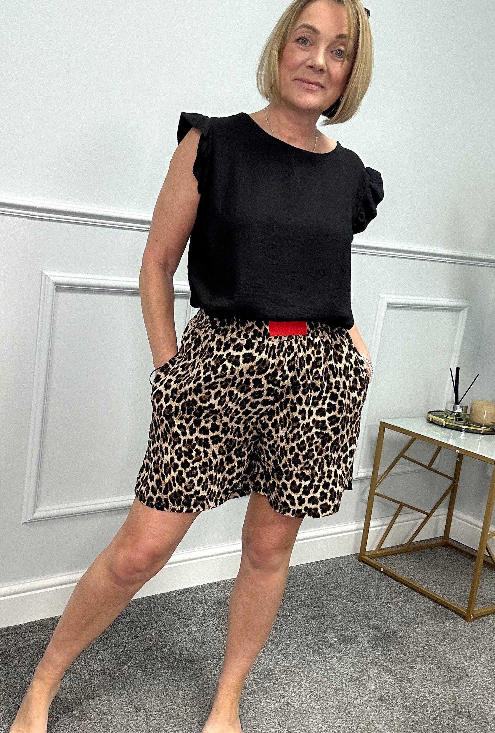 Isla Leopard Shorts 8-16