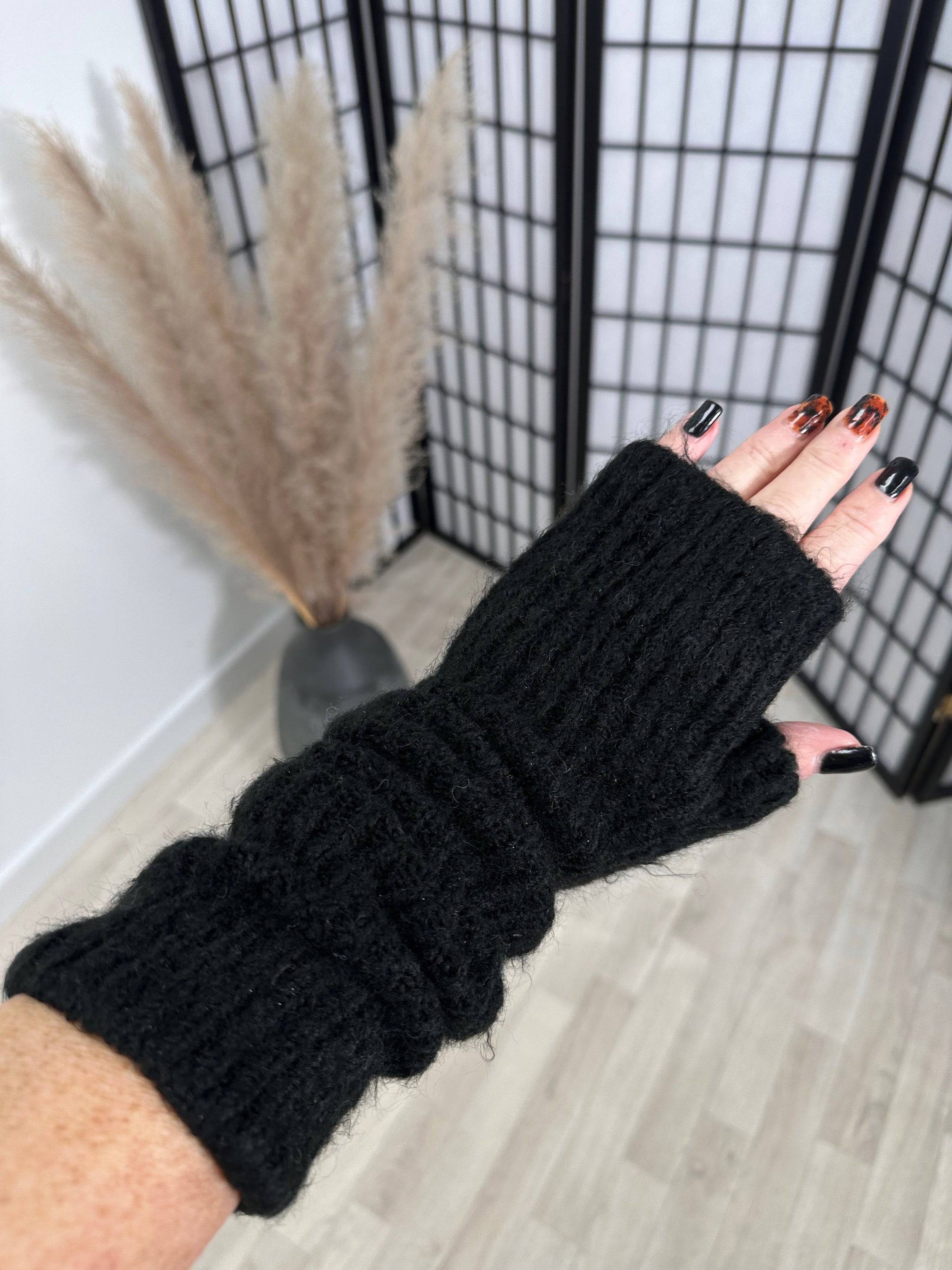 Long Length Fingerless Gloves (4 Colours)