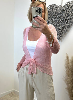 Vanessa Lightweight Shrug Pink