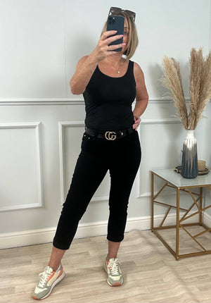 G-Smack Emily Mom Fit Jeans 8-22 Black