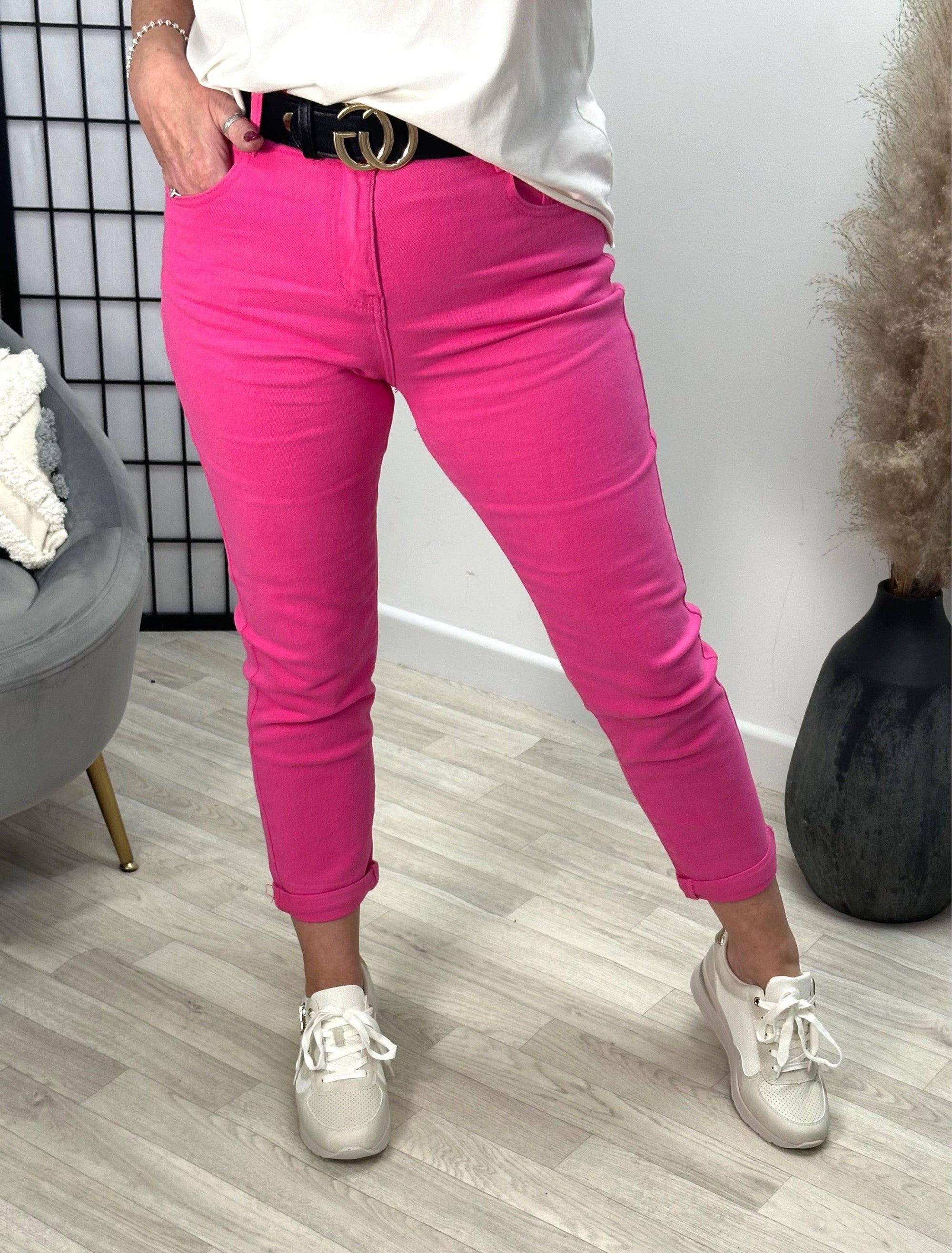 G-Smack Emily Mom Fit Jeans 8-18 Cerise