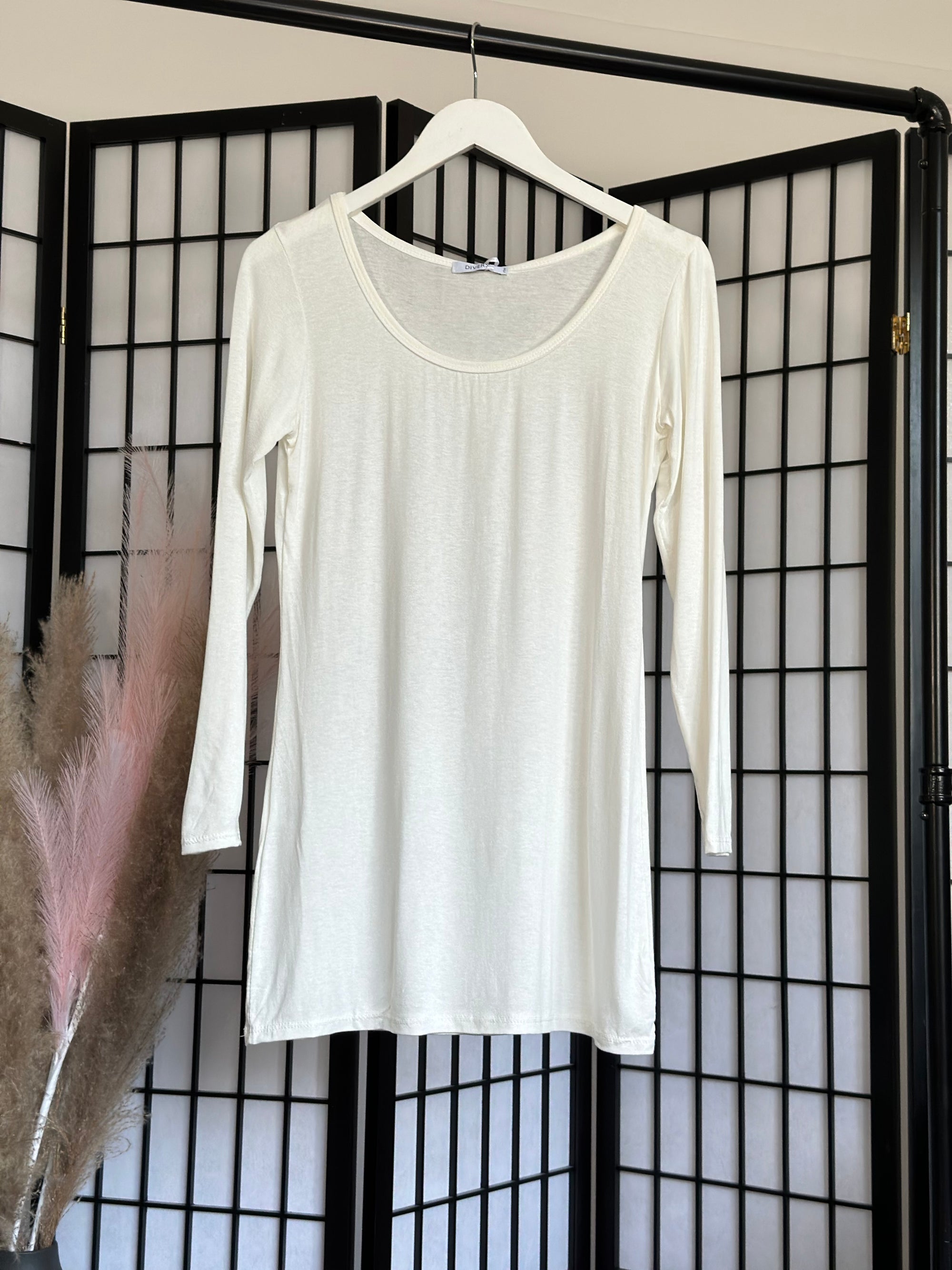 Plain Longline Layering Top 8-18 - Susie's Boutique