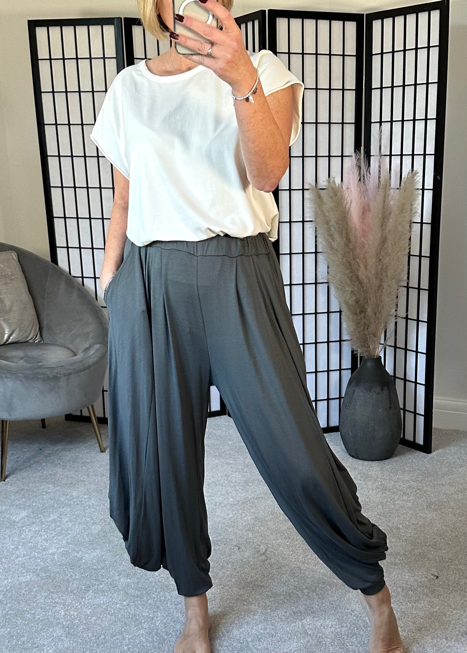 Shop New Look Womens Harem Trousers up to 70 Off  DealDoodle